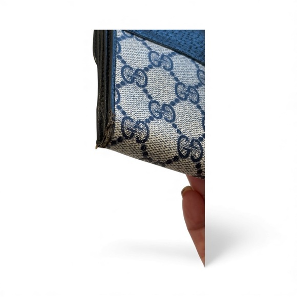 Vintage Gucci  signature Anniversary  Collection trifold wallet on chain - Picture 16 of 17